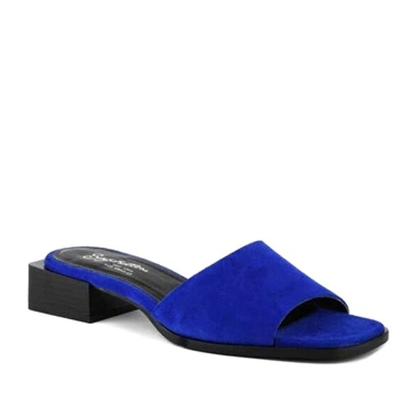 Seychelles Blue Slide Sandals - Picture 1 of 10
